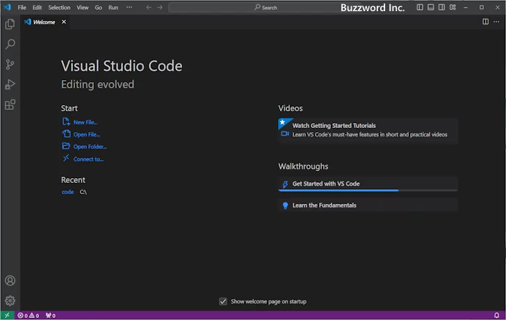 Visual Studio Codeをインストールする(8)